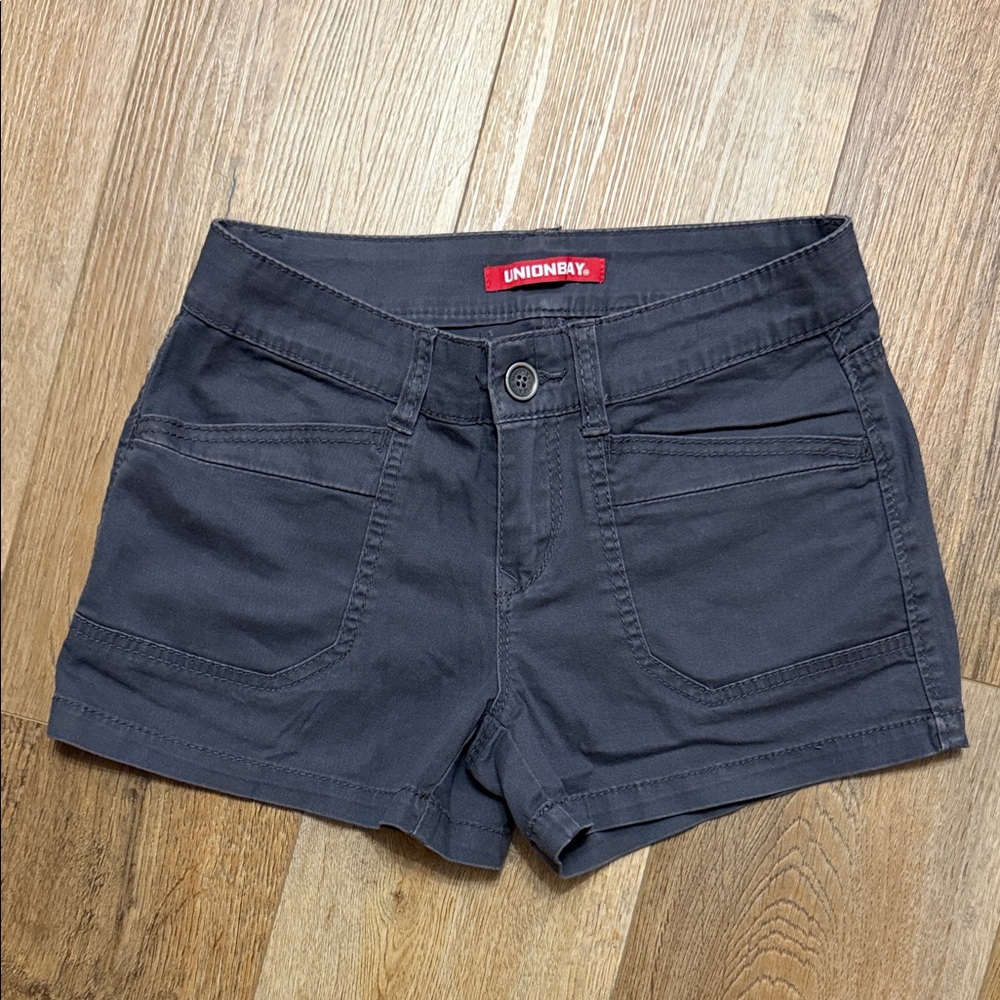 UNIONBAY Women's Black Stretch Jean Shorts